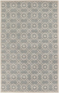 Area Rug 5x8 Rectangle Transitional Seafoam Color - Surya Goa Rug from RugPal