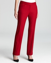 A smart, sophisticated approach to your 9-to-5, these Elie Tahari pants tout a straight-leg silhouette with a hint of stretch for effortless everyday polish. A smart, sophisticated approach to your 9-to-5, these Elie Tahari pants tout a straight-leg silhouette with a hint of stretch for effortless everyday polish.