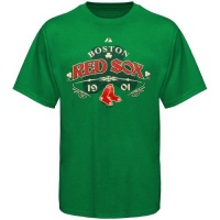 MLB Majestic Boston Red Sox Youth Kelly Green Clover Contender T-shirt MLB Majestic Boston Red Sox Youth Kelly Green Clover Contender T-shirt