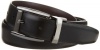 Geoffrey Beene Men's 1 1/4 Leather Reversible Belt, Black/Brown