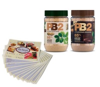 PB2 Powdered Peanut Butter and PB2 Powdered Cocoa Peanut Butter - 85% Less Fat and Calories - 6.5 Oz Each - 2 Pack - Free Bonus PB2 Recipe Cards Included (17 Cards in Total)