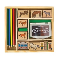 Melissa & Doug Horse Stable Stamp Set