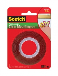 3M Scotch Heavy Duty Mounting Tape, Clear (4010) 3M Scotch Heavy Duty Mounting Tape, Clear (4010)