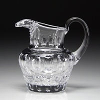 This is a classical and beautifully shaped cream jug for the dining table or bar. It has bold oval cuts and is a delightful gift for any occasion. This is a classical and beautifully shaped cream jug for the dining table or bar. It has bold oval cuts and is a delightful gift for any occasion.