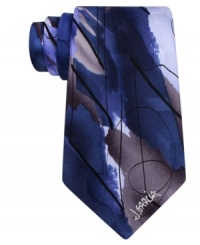Paint the town in this abstract silk tie from Jerry Garcia. Paint the town in this abstract silk tie from Jerry Garcia.