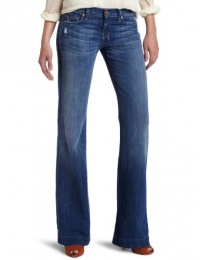7 For All Mankind Women's Dojo Jean in Baywater Blue 7 For All Mankind Women's Dojo Jean in Baywater Blue