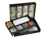 Master Lock 7147D Combination Locking Cash Box With 6 Compartment Tray