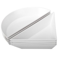 Zak Designs Emeril 8-Piece Geo Table Art, White Zak Designs Emeril 8-Piece Geo Table Art, White