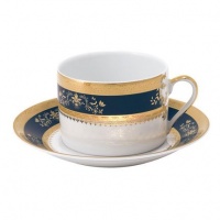 Philippe Deshoulieres Orsay Cobalt Breakfast Saucer Philippe Deshoulieres Orsay Cobalt Breakfast Saucer