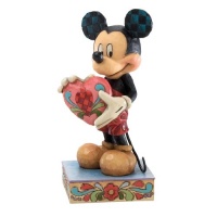 Disney Traditions by Jim Shore Mickey Mouse with Heart Figurine, 4-3/4-Inch Disney Traditions by Jim Shore Mickey Mouse with Heart Figurine, 4-3/4-Inch