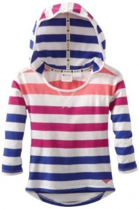 Roxy Kids Girls 2-6X Orchid Long Sleeve Hooded Top, Bubble Gum Stripe, Medium Roxy Kids Girls 2-6X Orchid Long Sleeve Hooded Top, Bubble Gum Stripe, Medium