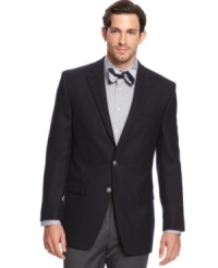 A shirt and tie goes upper-class with the addition of this handsome jacket from Lauren by Ralph Lauren. A shirt and tie goes upper-class with the addition of this handsome jacket from Lauren by Ralph Lauren.
