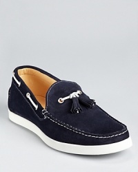 Classic tassel loafers with sporty boat shoe details add an extra dimension to your casual cool style. Classic tassel loafers with sporty boat shoe details add an extra dimension to your casual cool style.