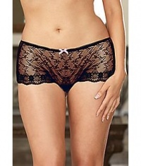 Lace Open Crotch Boyshorts Plus Size Lace Open Crotch Boyshorts Plus Size