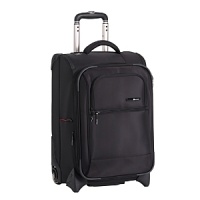 Avoid the hassle, wait and cost of checking luggage with this lightweight trolley. It meets carry-on standards yet expands for extra packing capacity. It's constructed of Ny-tec material backed with a vapor barrier and a fully integrated lightweight memory frame for structure and strength. The extralong locking trolley handle operates with the single touch of a button. Avoid the hassle, wait and cost of checking luggage with this lightweight trolley. It meets carry-on standards yet expands for extra packing capacity. It's constructed of Ny-tec material backed with a vapor barrier and a fully integrated lightweight memory frame for structure and strength. The extralong locking trolley handle operates with the single touch of a button.