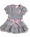 GUESS Kids Girls Newborn Patterned Dress with Bloomers (0, PRINT (6/9M)