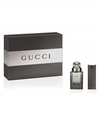 Gucci by Gucci Pour Homme combines classic masculine appeal with cool, contemporary elegance. This iconic fragrance culminates both vision and tradition, encompassing Gucci's iconic, luxurious heritage. With its warm, intense scent, Gucci by Gucci Pour Homme speaks to the powerful, sensual man who embodies the brand's rich legacy. Experience Gucci by Gucci Pour Homme with this gift set containing a 3 oz. Eau de Toilette and a 1 oz. Eau de Toilette. Gucci by Gucci Pour Homme combines classic masculine appeal with cool, contemporary elegance. This iconic fragrance culminates both vision and tradition, encompassing Gucci's iconic, luxurious heritage. With its warm, intense scent, Gucci by Gucci Pour Homme speaks to the powerful, sensual man who embodies the brand's rich legacy. Experience Gucci by Gucci Pour Homme with this gift set containing a 3 oz. Eau de Toilette and a 1 oz. Eau de Toilette.