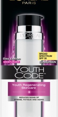 L'Oreal Paris Youth Code Regenerating Skincare Day Lotion, SPF 30, 1.7-Fluid Ounce