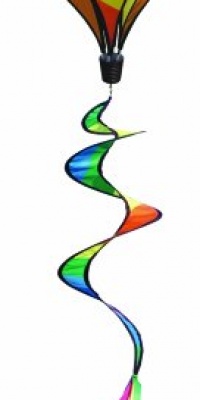 In the Breeze Rainbow Striped 6 Panel Hot Air Balloon Wind Spinner In the Breeze Rainbow Striped 6 Panel Hot Air Balloon Wind Spinner