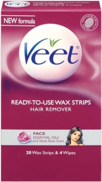 Veet Cold Wax Strips Face, 20 Wax Strips and 4 Wipes, (Pack of 2) Veet Cold Wax Strips Face, 20 Wax Strips and 4 Wipes, (Pack of 2)