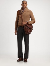 Drawing inspiration from the sophisticated style of the English countryside, a classic dress pant is crafted from luxe wool flannel for casual refinement.Flat-front styleFront coin pocketSide slash, rear welt and patch pocketsInseam, about 3170% wool/25% polyamide/5% cashmereDry cleanImported Drawing inspiration from the sophisticated style of the English countryside, a classic dress pant is crafted from luxe wool flannel for casual refinement.Flat-front styleFront coin pocketSide slash, rear welt and patch pocketsInseam, about 3170% wool/25% polyamide/5% cashmereDry cleanImported