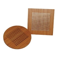 Totally Bamboo Lattice Trivets, Set of 2 Totally Bamboo Lattice Trivets, Set of 2