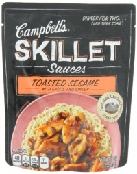 Campbell's Skillet Sauces, Toasted Sesame with Garlic and Ginger, 9-Ounce Pouch Campbell's Skillet Sauces, Toasted Sesame with Garlic and Ginger, 9-Ounce Pouch