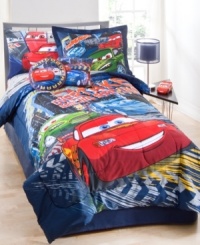 Zoom off to bed with this fast-paced decorative pillow pack inspired by the hit Disney Pixar movie, Cars. Features Lightning McQueen and more of your favorite Cars characters. Zoom off to bed with this fast-paced decorative pillow pack inspired by the hit Disney Pixar movie, Cars. Features Lightning McQueen and more of your favorite Cars characters.