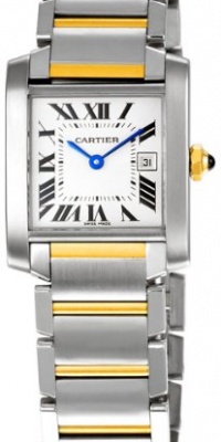 Cartier Midsize W51012Q4 Tank Francaise Stainless Steel and 18K Gold Watch Cartier Midsize W51012Q4 Tank Francaise Stainless Steel and 18K Gold Watch