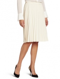 DKNYC Women's Pull On Pleated Skirt, Latte, Small DKNYC Women's Pull On Pleated Skirt, Latte, Small