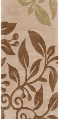 Area Rug 2x8 Runner Transitional Beige-Brown Color - Surya Cosmopolitan Rug from RugPal Area Rug 2x8 Runner Transitional Beige-Brown Color - Surya Cosmopolitan Rug from RugPal