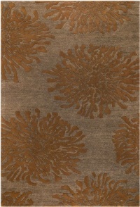 Area Rug 5x8 Rectangle Contemporary Sand Brown Color - Surya Bombay Rug from RugPal