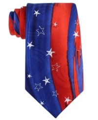 Stars and stripes forever in your wardrobe. Celebrate with this patriotic tie from Jerry Garcia. Stars and stripes forever in your wardrobe. Celebrate with this patriotic tie from Jerry Garcia.