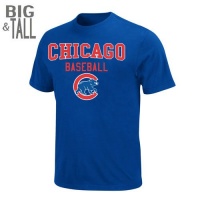 Chicago Cubs Baseball Logo T-Shirt By Majestic Chicago Cubs Baseball Logo T-Shirt By Majestic