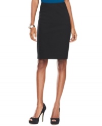 INC's petite pencil skirt is an essential for your work wardrobe-- pair it with the season's latest tops and blouses. INC's petite pencil skirt is an essential for your work wardrobe-- pair it with the season's latest tops and blouses.