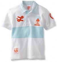 LRG - Kids Boys 2-7 Little Down From Earth Polo, White, 4 LRG - Kids Boys 2-7 Little Down From Earth Polo, White, 4