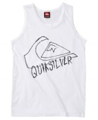 Take note. He'll turn to this tank from Quiksilver whenever he's looking for the perfect comfortable classic. Take note. He'll turn to this tank from Quiksilver whenever he's looking for the perfect comfortable classic.