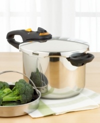 A revolution in standard pressure cooking - two pressure settings and an automatic pressure release position are the latest innovations, while ergonomically designed handles make this cooker comfortable and easy-to-use. Manufacturer's ten-year warranty. A revolution in standard pressure cooking - two pressure settings and an automatic pressure release position are the latest innovations, while ergonomically designed handles make this cooker comfortable and easy-to-use. Manufacturer's ten-year warranty.