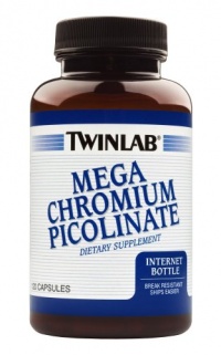 Twinlab Mega Chromium Picolinate 500mcg Capsules, 120 Count Twinlab Mega Chromium Picolinate 500mcg Capsules, 120 Count