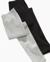 The comfort of leggings with the style of her favorite sweater, these leggings from Pink Republic bring a uniquely cute look to her closet. The comfort of leggings with the style of her favorite sweater, these leggings from Pink Republic bring a uniquely cute look to her closet.