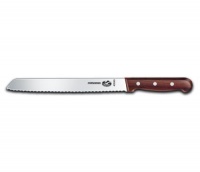 Victorinox 8-Inch Wavy Edge Bread Knife, Rosewood Handle