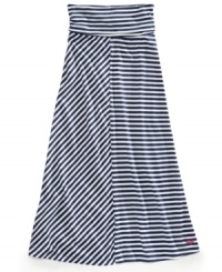 Summery elegance. She'll stay stylish all season in this striped maxi skirt from Roxy. Summery elegance. She'll stay stylish all season in this striped maxi skirt from Roxy.