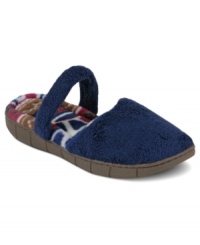 The Ballet slippers by Muk Luks® will have your feet doing pirouettes! Warm fleece and a comfortable foot strap make these a must for cozy toes. The Ballet slippers by Muk Luks® will have your feet doing pirouettes! Warm fleece and a comfortable foot strap make these a must for cozy toes.