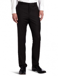 Perry Ellis Men's Portfolio Slim Fit Flat Front Solid Herringbone Pant, Black, 36x32 Perry Ellis Men's Portfolio Slim Fit Flat Front Solid Herringbone Pant, Black, 36x32