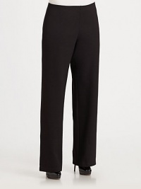 A classic style in a fitted silhouette. Back darts Inseam, about 32 69% viscose/25% nylon/6% spandex Machine wash or dry clean Imported of Italian fabrics A classic style in a fitted silhouette. Back darts Inseam, about 32 69% viscose/25% nylon/6% spandex Machine wash or dry clean Imported of Italian fabrics
