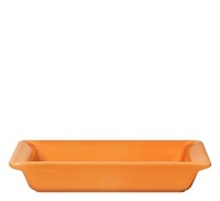 Emile Henry 8 by 5-Inch Individual Rectangular Dish, Tangerine Emile Henry 8 by 5-Inch Individual Rectangular Dish, Tangerine