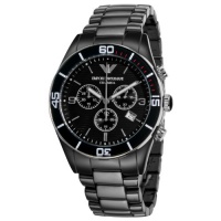 Emporio Armani Men's AR1421 Ceramic Black Chrnongraph Dial Watch Emporio Armani Men's AR1421 Ceramic Black Chrnongraph Dial Watch