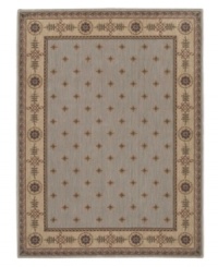 Elegant and refined, this distinctive collection is speckled with blossoms and bordered with vines in an understate palette of warm, neutral tones. Bearing the rich patina of premium-quality Opulon™ yarns, each rug boasts a densely woven and strikingly luxurious pile that's a pleasure to touch and admire. One-year warranty. Elegant and refined, this distinctive collection is speckled with blossoms and bordered with vines in an understate palette of warm, neutral tones. Bearing the rich patina of premium-quality Opulon™ yarns, each rug boasts a densely woven and strikingly luxurious pile that's a pleasure to touch and admire. One-year warranty.