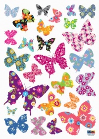(20x28) Patterned Butterfly Repositional Wall Decal (20x28) Patterned Butterfly Repositional Wall Decal