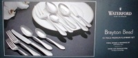 Waterford Brayton Bead 45 Piece Premium 18/10 Stainless Flatware Set INCLUDES BONUS: 5 Piece Hostess Serving Set Waterford Brayton Bead 45 Piece Premium 18/10 Stainless Flatware Set INCLUDES BONUS: 5 Piece Hostess Serving Set